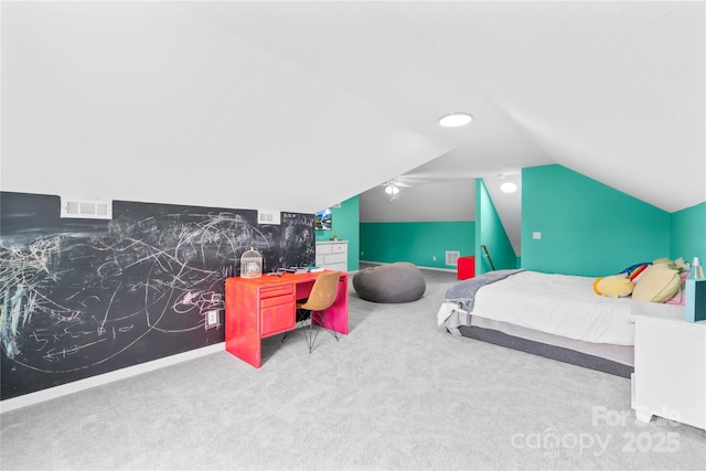 106 Laren Rd, Shelby, NC 28152 - carpeted bedroom with vaulted ceiling