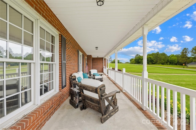 106 Laren Rd, Shelby, NC 28152 - covered porch with a yard
