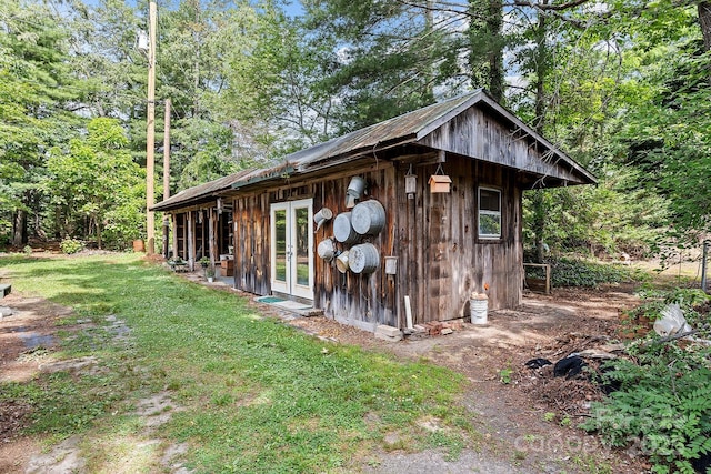 603 S Orchard Rd, Flat Rock, NC 28731 - view of outbuilding with french doors