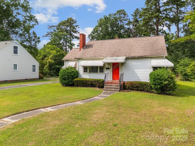 216 Hillcrest Pl, Salisbury, NC 28144 - view of front of property with a chimney and a front yard