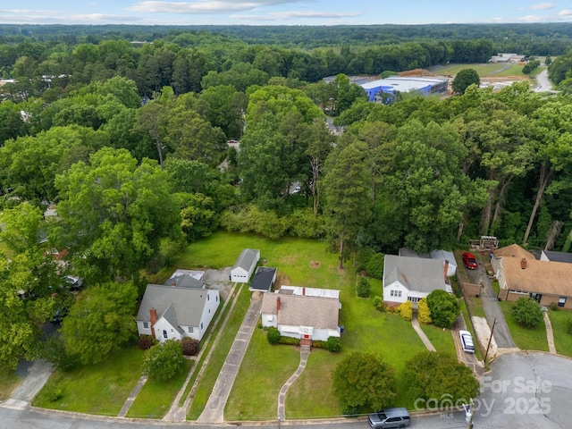 216 Hillcrest Pl, Salisbury, NC 28144 - aerial perspective of suburban area with a forest