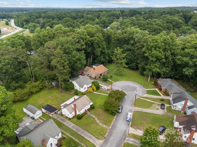 216 Hillcrest Pl, Salisbury, NC 28144 - aerial view of property's location featuring a forest and nearby suburban area