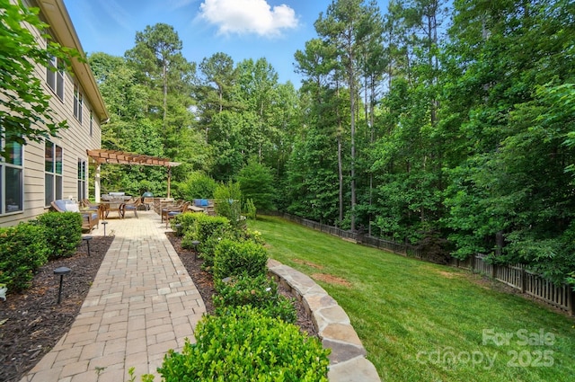 110 St Sophia Ct, Mooresville, NC 28117 - view of yard featuring a pergola and a patio area