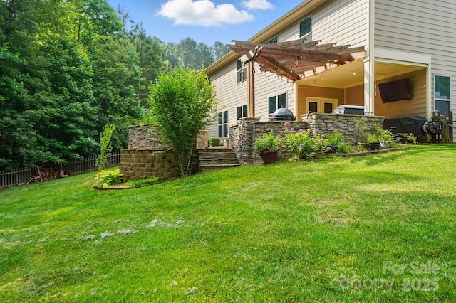 110 St Sophia Ct, Mooresville, NC 28117 - view of yard with a pergola