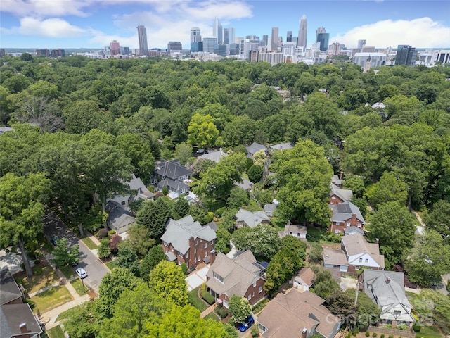 1021 Isleworth Ave, Charlotte, NC 28203 - drone / aerial view of city skyline