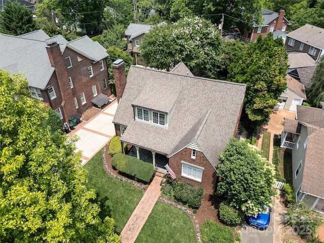 1021 Isleworth Ave, Charlotte, NC 28203 - view from above of property