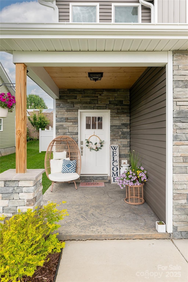 27 Sage Crest Loop, Weaverville, NC 28787 - doorway to property with stone siding and board and batten siding