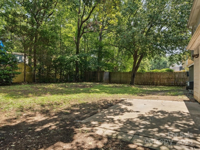 3313 Fortis Ln, Matthews, NC 28105 - view of yard with a patio and central AC unit