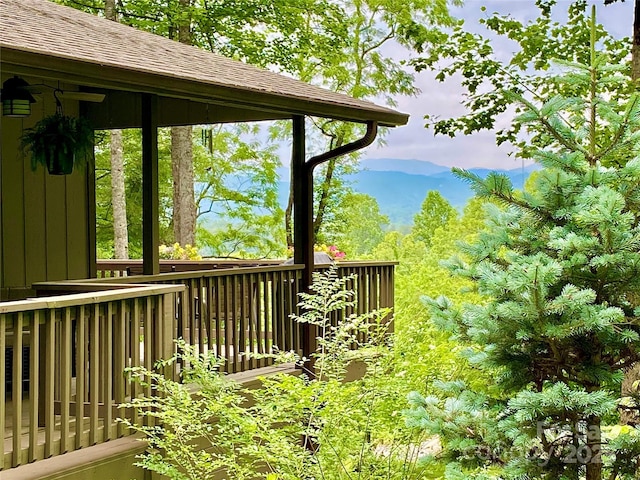44 Falls Creek Rd, Pisgah Forest, NC 28768 - view of wooden deck