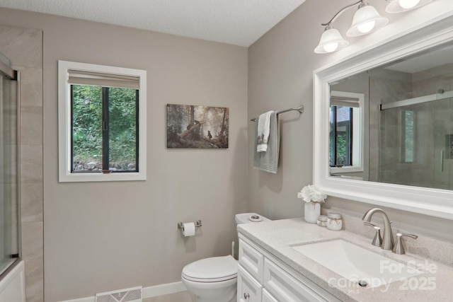 44 Falls Creek Rd, Pisgah Forest, NC 28768 - full bathroom featuring vanity and a shower with door