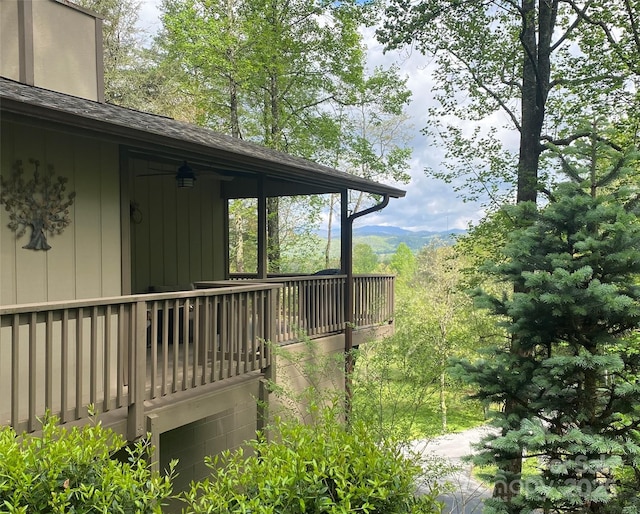 44 Falls Creek Rd, Pisgah Forest, NC 28768 - view of yard with a wooden deck
