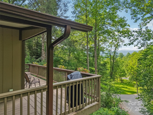 44 Falls Creek Rd, Pisgah Forest, NC 28768 - view of deck