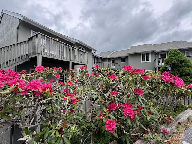 367 Skyleaf Dr Unit D-5, Sugar Mountain, NC 28604 - view of side of home featuring stucco siding and a deck