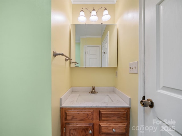 321 Jupiter Rd, Weaverville, NC 28787 - bathroom featuring ornamental molding and vanity
