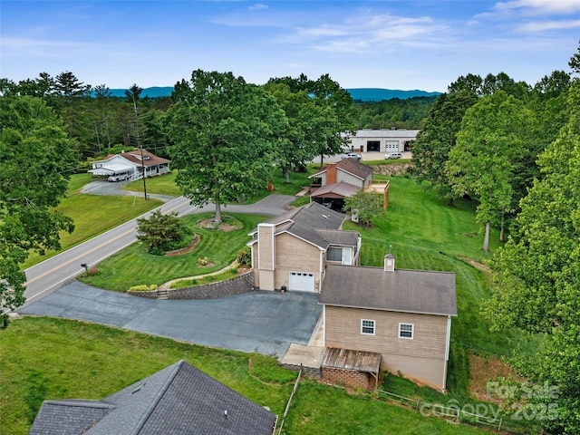 321 Jupiter Rd, Weaverville, NC 28787 - aerial view of property and surrounding area with a mountain backdrop