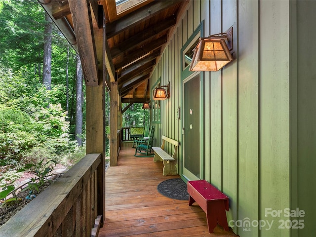 151 Sanctuary Dr, Burnsville, NC 28714 - view of wooden terrace