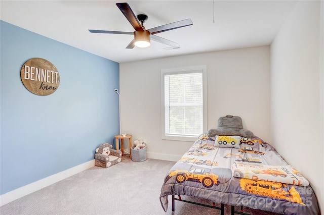 1062 Willow Ridge Ln, Fort Mill, SC 29707 - carpeted bedroom with baseboards and ceiling fan