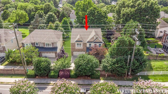 10105 Community House Rd, Charlotte, NC 28277 - aerial perspective of suburban area