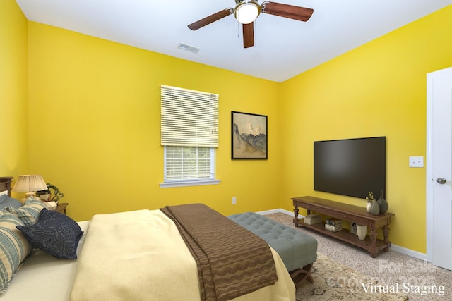 10105 Community House Rd, Charlotte, NC 28277 - bedroom with carpet flooring and a ceiling fan