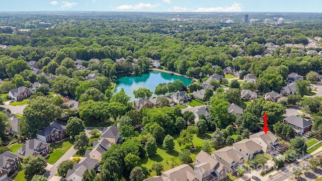 10105 Community House Rd, Charlotte, NC 28277 - aerial perspective of suburban area with a large body of water