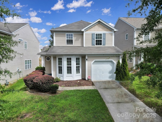 920 Old Forester Ln, Charlotte, NC 28214 - traditional home featuring driveway, an attached garage, a front yard, and roof with shingles
