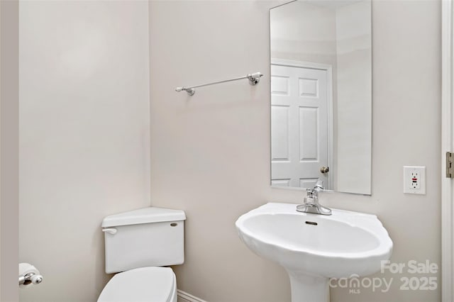 1 Teresa Way, Black Mountain, NC 28711 - bathroom featuring toilet, a sink, and baseboards