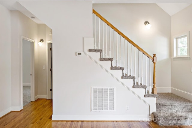 1 Teresa Way, Black Mountain, NC 28711 - stairway with wood finished floors and baseboards