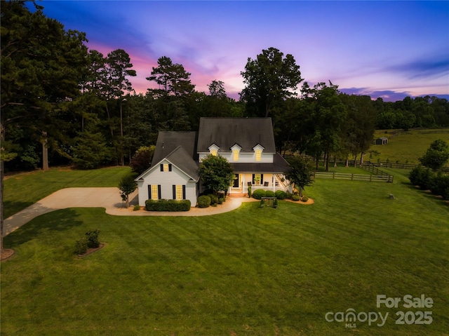 738 Rocky Hollow Trl, Clover, SC 29710 - cape cod-style house with covered porch and concrete driveway
