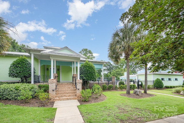 9210 Ginhouse Ln, Charlotte, NC 28277 - view of front of house featuring a porch and stairway