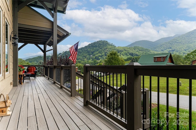649 Panoramic Loop, Maggie Valley, NC 28751 - deck with a mountain view
