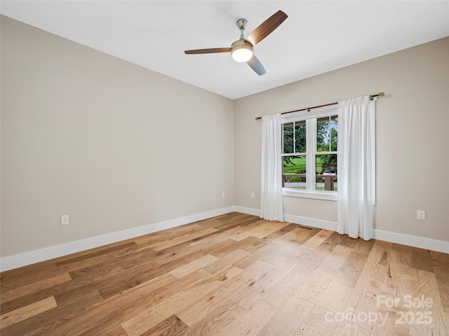 108 Le-An-Hurst Rd, Asheville, NC 28803 - unfurnished room with ceiling fan and light wood-type flooring