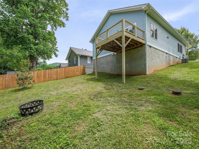 108 Le-An-Hurst Rd, Asheville, NC 28803 - back of property with a wooden deck and an outdoor fire pit