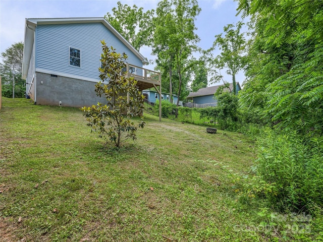 108 Le-An-Hurst Rd, Asheville, NC 28803 - view of grassy yard featuring a deck
