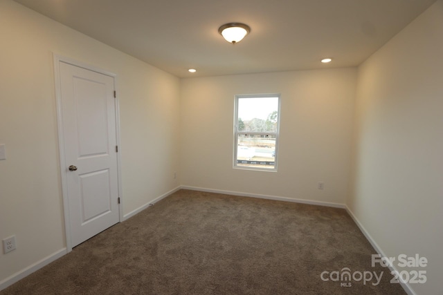 222 Harpers Run Ln, Matthews, NC 28104 - carpeted spare room featuring recessed lighting and baseboards