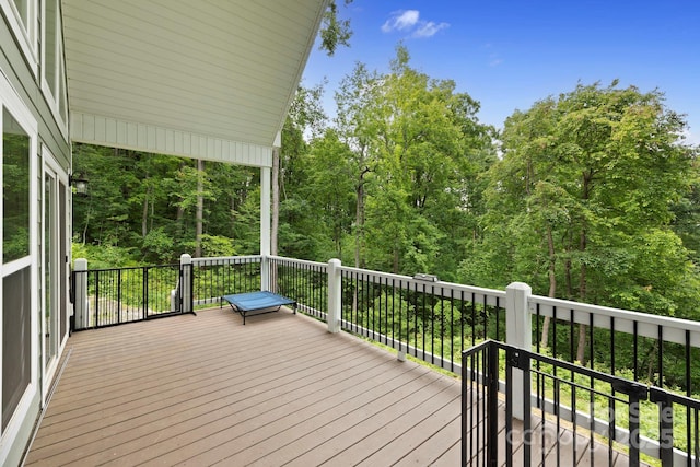 771 Sally Gap Rd, Old Fort, NC 28762 - view of wooden deck