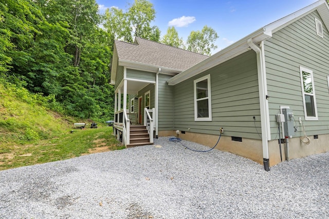 771 Sally Gap Rd, Old Fort, NC 28762 - view of front facade with crawl space and covered porch