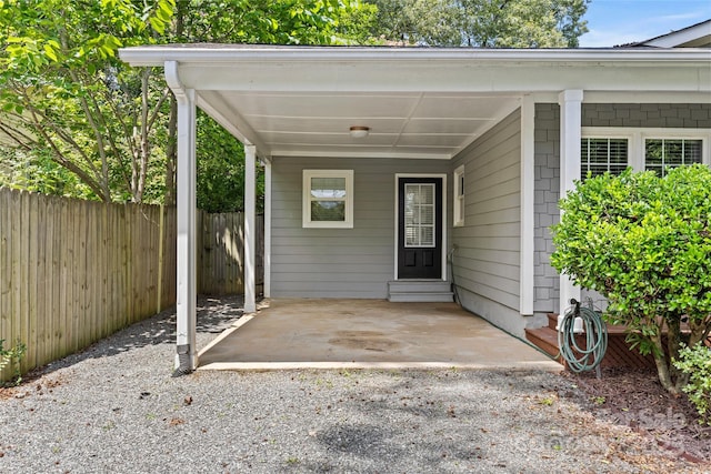 2813 Hilliard Dr, Charlotte, NC 28205 - property entrance featuring a carport