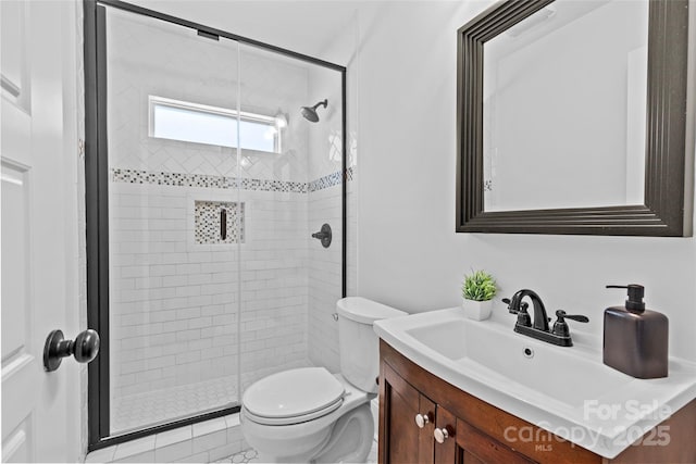 2813 Hilliard Dr, Charlotte, NC 28205 - bathroom with vanity and a shower stall