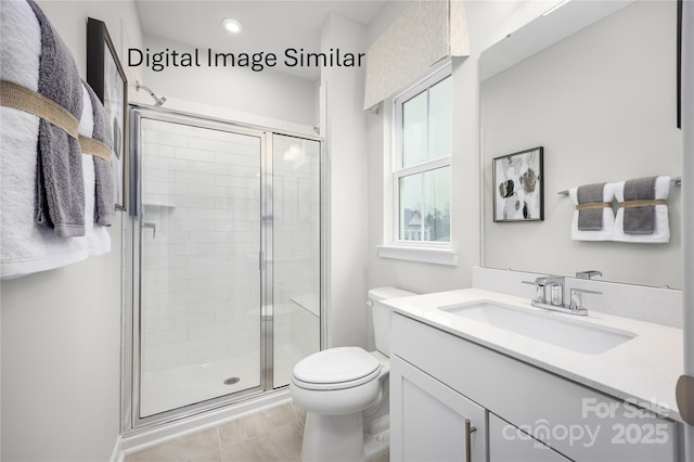 2540 Ellen Ave Unit 1002B, Charlotte, NC 28208 - full bathroom with vanity, toilet, and a shower stall