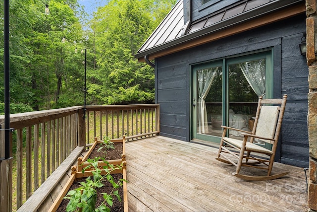 2255 Wolf Laurel Rd, Mars Hill, NC 28754 - view of wooden deck