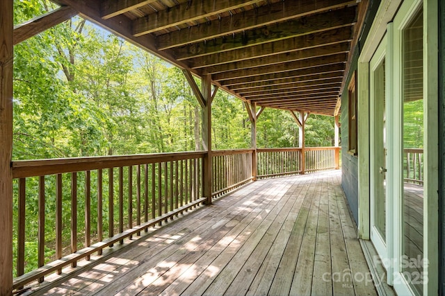 2255 Wolf Laurel Rd, Mars Hill, NC 28754 - view of deck