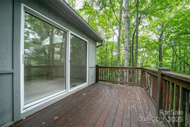 4404 Connestee Trl, Brevard, NC 28712 - view of wooden terrace