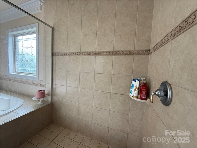 8620 Rolling Fields Rd, Charlotte, NC 28227 - full bath featuring tiled shower and tiled tub