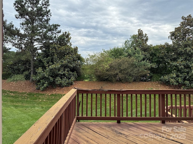 8620 Rolling Fields Rd, Charlotte, NC 28227 - wooden terrace featuring a yard