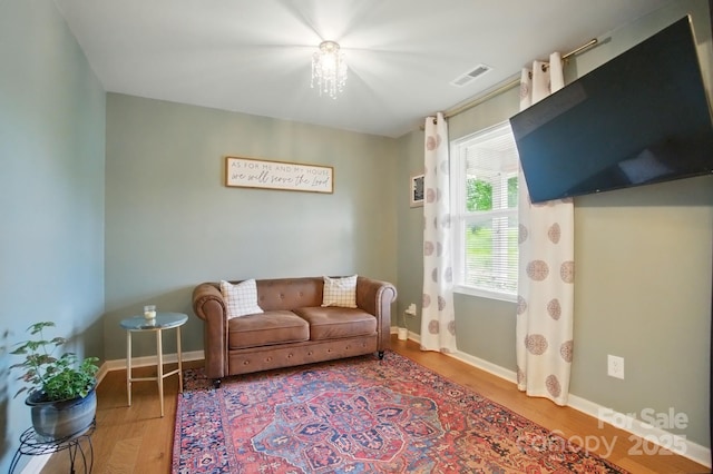 124 Vintage Woods Ct, Shelby, NC 28150 - living area with wood finished floors and baseboards