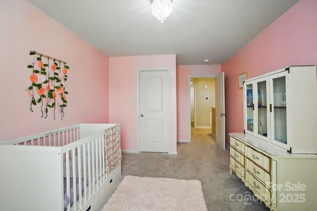 124 Vintage Woods Ct, Shelby, NC 28150 - bedroom with light colored carpet and a crib