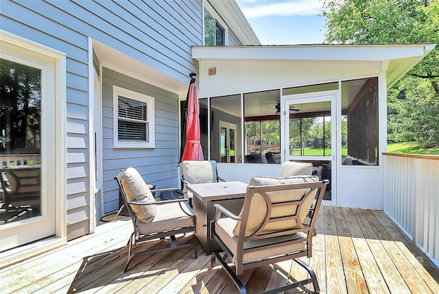 1011 Bydeford Ct, Matthews, NC 28105 - wooden terrace with a sunroom