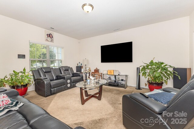 8005 Stevie Oaks Ln, Charlotte, NC 28215 - carpeted living area featuring baseboards
