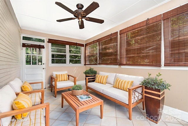 3939 Sheffield Dr, Charlotte, NC 28205 - sunroom with tile patterned flooring