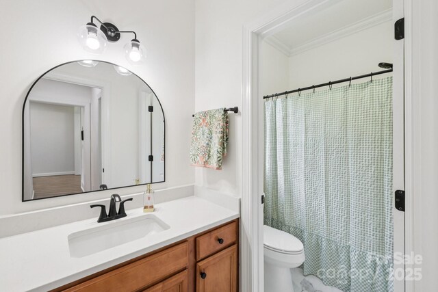 2018 Whiskery Ct, York, SC 29745 - bathroom featuring vanity and crown molding